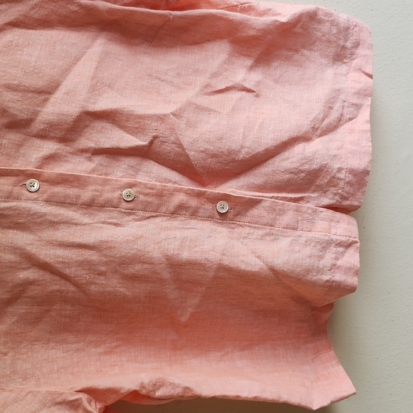 EUC Aritzia Wilfred Button Fown Organic Linen Blouse, M - Picture 4 of 7